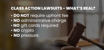 Class Action Settlement Scam Alert
